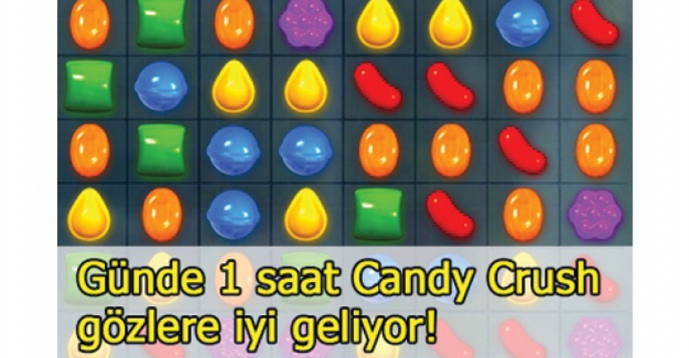 Candy Crush ve Tetris göze iyi geliyor!