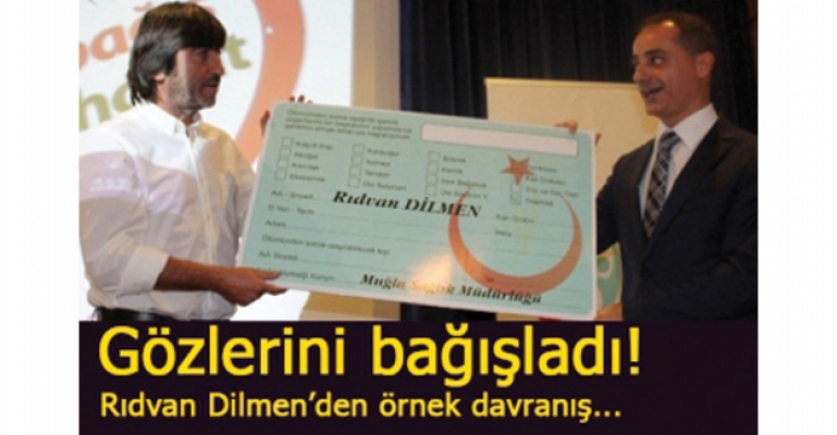 Rıdvan Dilmen gözlerini bağışladı!