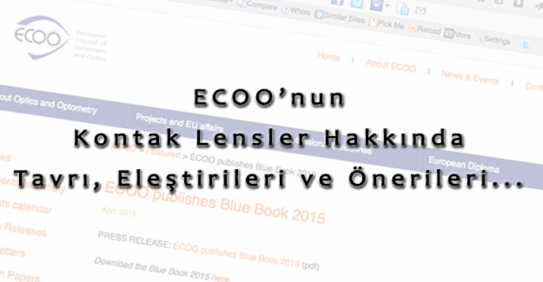 ECOO Kontak Lensler Üzerine Stratejik Rapor