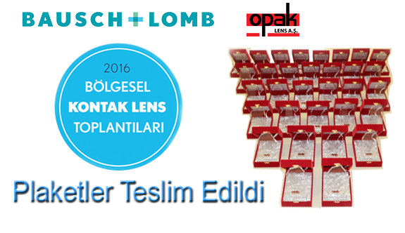 Bölgesel Kontak Lens Başarı Plaketleri Teslim Edildi