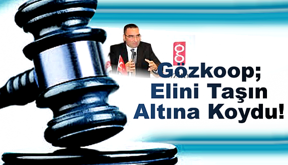 Gözkoop; Elini Taşın Altına Koydu!