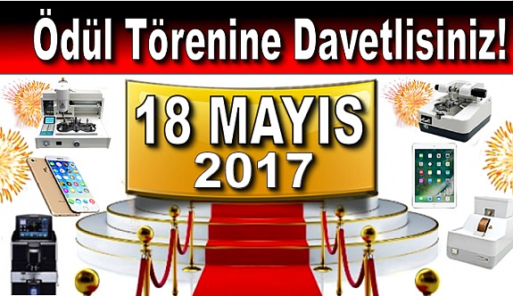 Ödül Törenine Davetlisiniz!