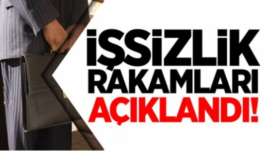 İşsizlik rakamları açıklandı!