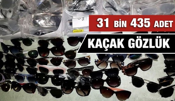 Antalya’da 31 bin 435 Adet Kaçak Güneş Gözlüğü