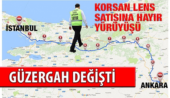 Erol Harbi’nin Yürüyüş Güzergahı Değişti