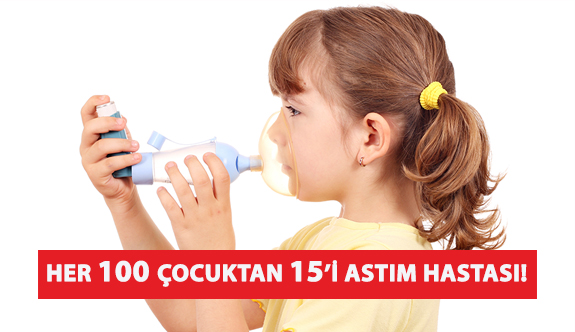 Her 100 Çocuktan 15’i Astım Hastası!