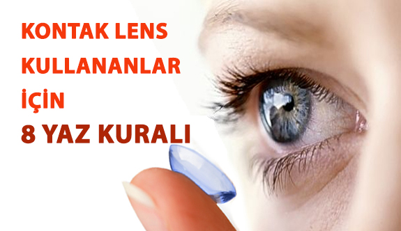 Kontak Lens Kullananlar İçin 8 Yaz Kuralı