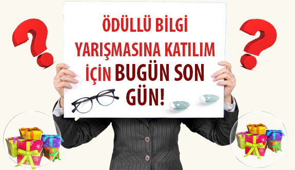 Ödüllü Bilgi Yarışmasına Katılım İçin Bugün Son Gün!