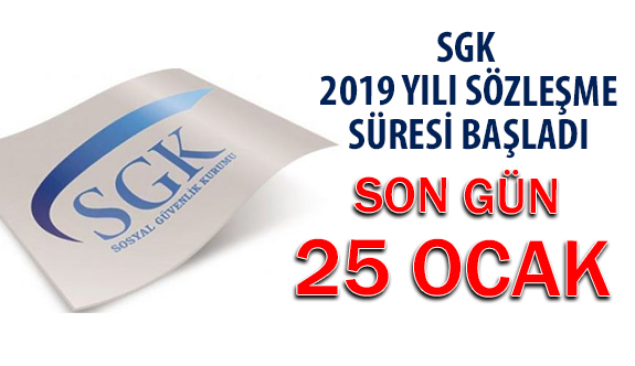 SGK Optik Sözleşmeleri İçin Son Gün 25 Ocak