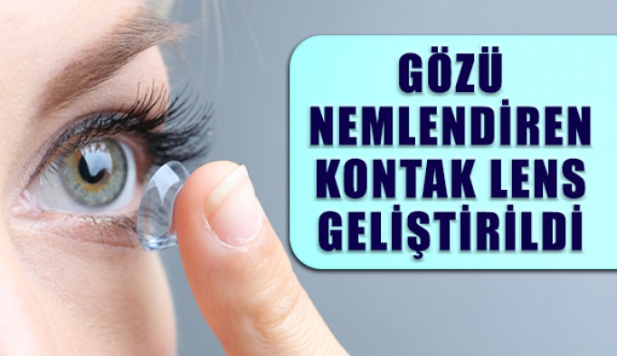 Gözü nemlendiren lens geliştirildi