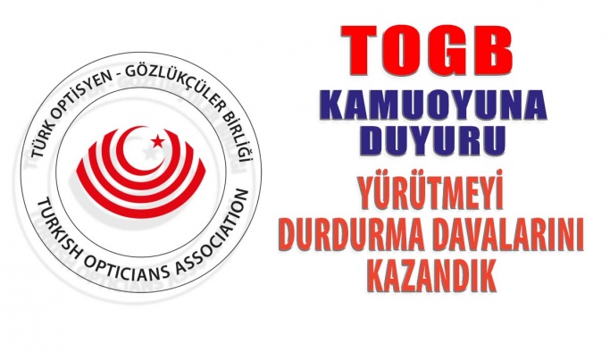 TOGB Yürütmeyi Durdurma Davalarını Kazandık