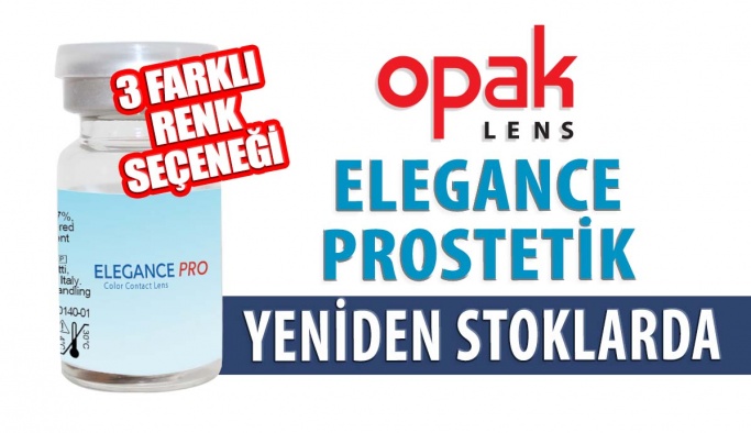 Elegance Prostetik Renkli Lens Yeniden Opak Lens Stoklarında