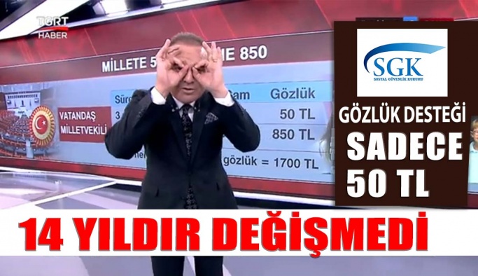 SGK Gözlük Desteği 14 Yıldır Değişmedi