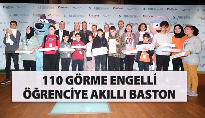 110 Görme Engelli Öğrenciye Akıllı Baston