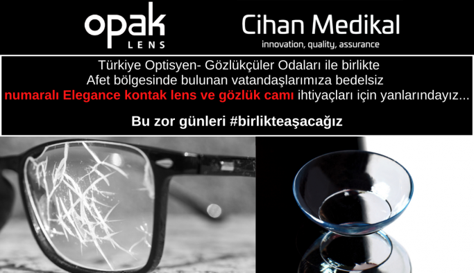 Bu destek kampanyasının Türkiye genelinde bulunan tüm Optisyen-Gözlükçüler odaları ile beraber koordineli olarak yapılmasını istiyoruz…