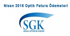 Nisan 2015 Optik Fatura Ödemeleri!