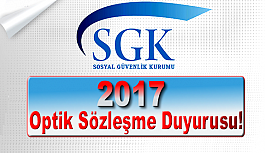 2017 Optik Sözleşme Duyurusu!