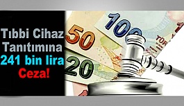 Tıbbi Cihaz Tanıtımına 241 bin lira Ceza!