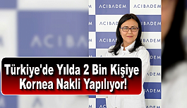 Türkiye'de Yılda 2 Bin Kişiye Kornea Nakli Yapılıyor!