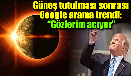 Güneş tutulması sonrası Google arama trendi: “Gözlerim acıyor”