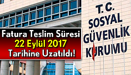 Fatura teslim süresi uzatıldı..!!