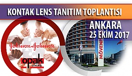 Kontak Lens Tanıtım Toplantısı Bugün Ankara'da