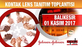 Kontak Lens Tanıtım Toplantısı Balıkesir'de