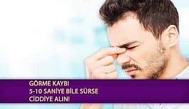 Görme Kaybı 5-10 Saniye Bile Sürse Ciddiye Alın!