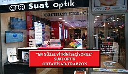 “En Güzel Vitrini Seçiyoruz” Yarışması: Suat Optik-Ortahisar /Trabzon