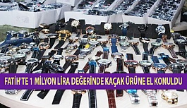 Fatih'te 1 Milyon Lira Değerinde Kaçak Ürüne El Konuldu!