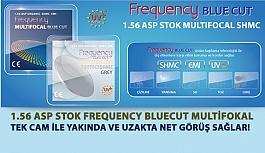 1.56 ASP Stok Frequency Bluecut Multifokal Tek Cam İle Yakın ve Uzak Mesafede Net Görüş Sağlar!