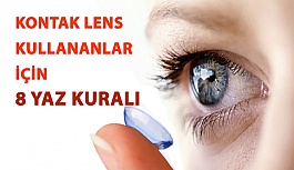 Kontak Lens Kullananlar İçin 8 Yaz Kuralı