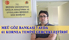 Mersin Üniversitesi Göz Bankası 7 Ayda 61 Kornea Temini Gerçekleştirdi