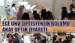 Ege Üniversitesi Öğrencileri Akay Optik Üretim Tesislerini Ziyaret Etti