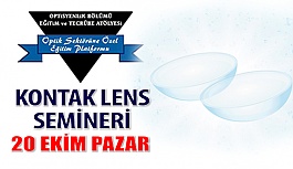 Kontak Lens Semineri- 20 Ekim Pazar