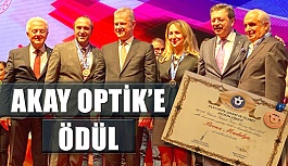 AKAY OPTİK’E  2018 Yılı Safi Ticari Kazanç ve Gelir Vergisi Ödülü