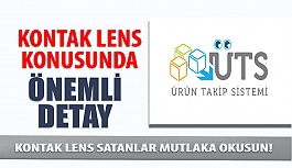 ÜTS de Kontak Lens Konusunda Önemli Detay