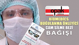 Opak Lens'ten Hastanelere Buğu Önleyici Gözlük Bezi Bağışı