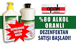 Opak Lens’in %80 Alkol Oranlı Lionel Dezenfektan Satışı Başladı!