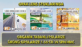 ORGANİK TABANLI POLARIZE ÜRÜNÜ GPOLARIZE 1.50 CR-39 SPH HMC OPAK LENS STOKLARINDA