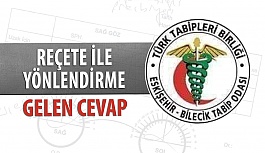 Reçete İle Marka Yönlendirmesi İçin Eskişehir-Bilecik Tabip Odası'ndan Gelen Cevap