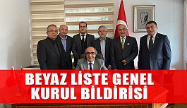 Beyaz Liste Genel Kurul Bildirisi