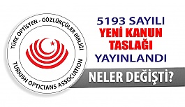 5193 Sayılı Optisyenlik Hakkında Kanun Taslağı Yayınlandı