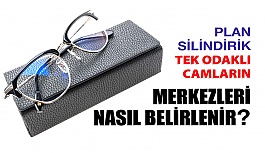 Plan Silindirik Tek Odaklı Camların Merkezini Belirleme Nasıl Yapılır?