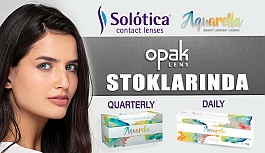 Solotica Aquarella Quarterly ve Aquarella Daily Şimdi Opak Lens Stoklarında