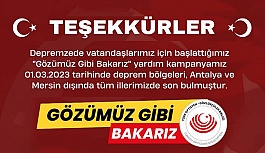 TOGB Tarafından Başlatılan “Gözümüz Gibi Bakarız”  Kampanyası Sona Erdi