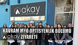 İzmir Kavram MYO Optisyenlik Bölümü Akay Rx Laboratory Ziyareti