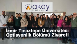 İzmir Tınaztepe Üniversitesi Optisyenlik Bölümü Akay Rx Laboratory Ziyareti