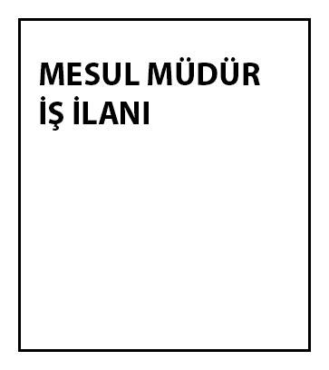 Mesul müdür  iş ilanı